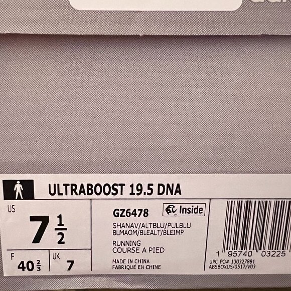 adidas UltraBoost 19.5 DNA \'Shadow Navy\' NIB M 7.5 main image 4